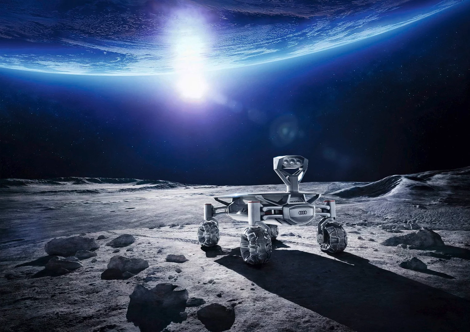 Artist's concept of the Audi lunar quattro