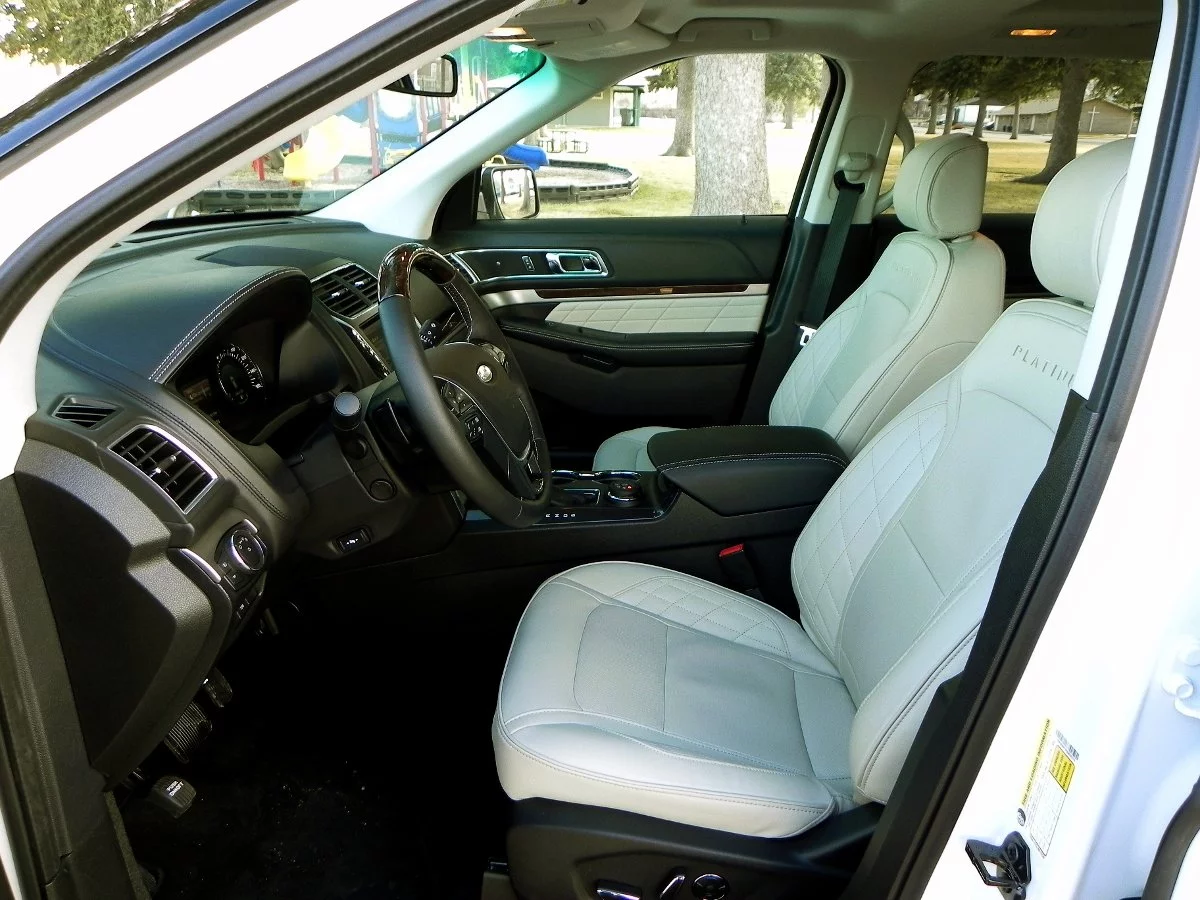The interior of the Ford Explorer is upscale and inviting, though it does have some drawbacks compared to others on the market
