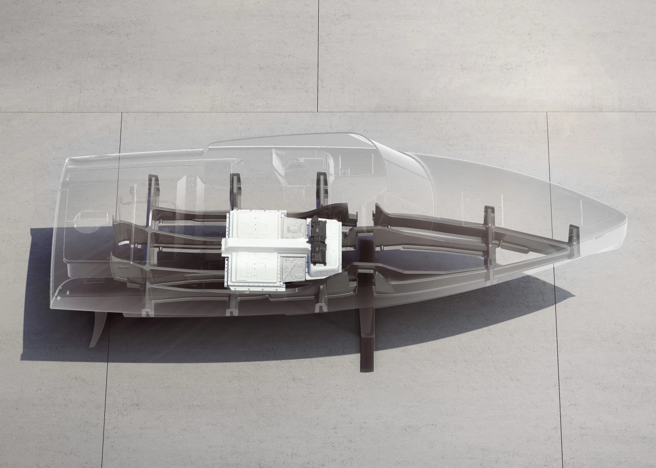 The Candela C-8 powered by Polestar model's internal layout has been reconfigured to accommodate a 69-kWh battery pack