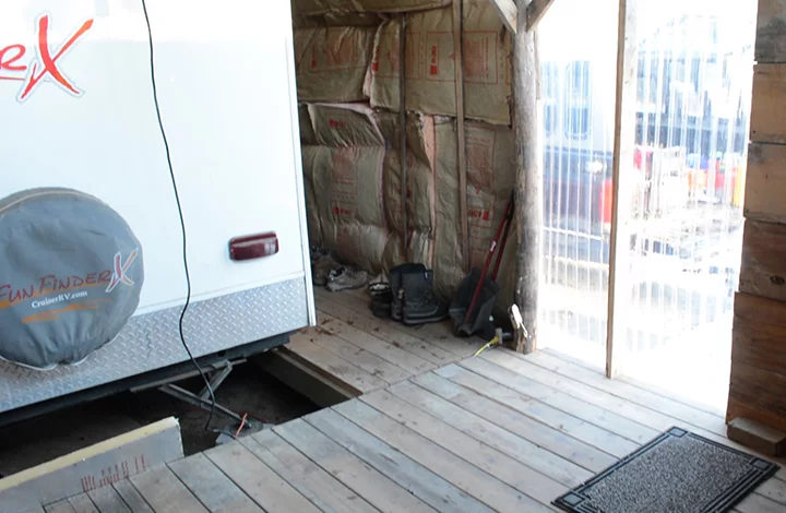 Inside the cabin