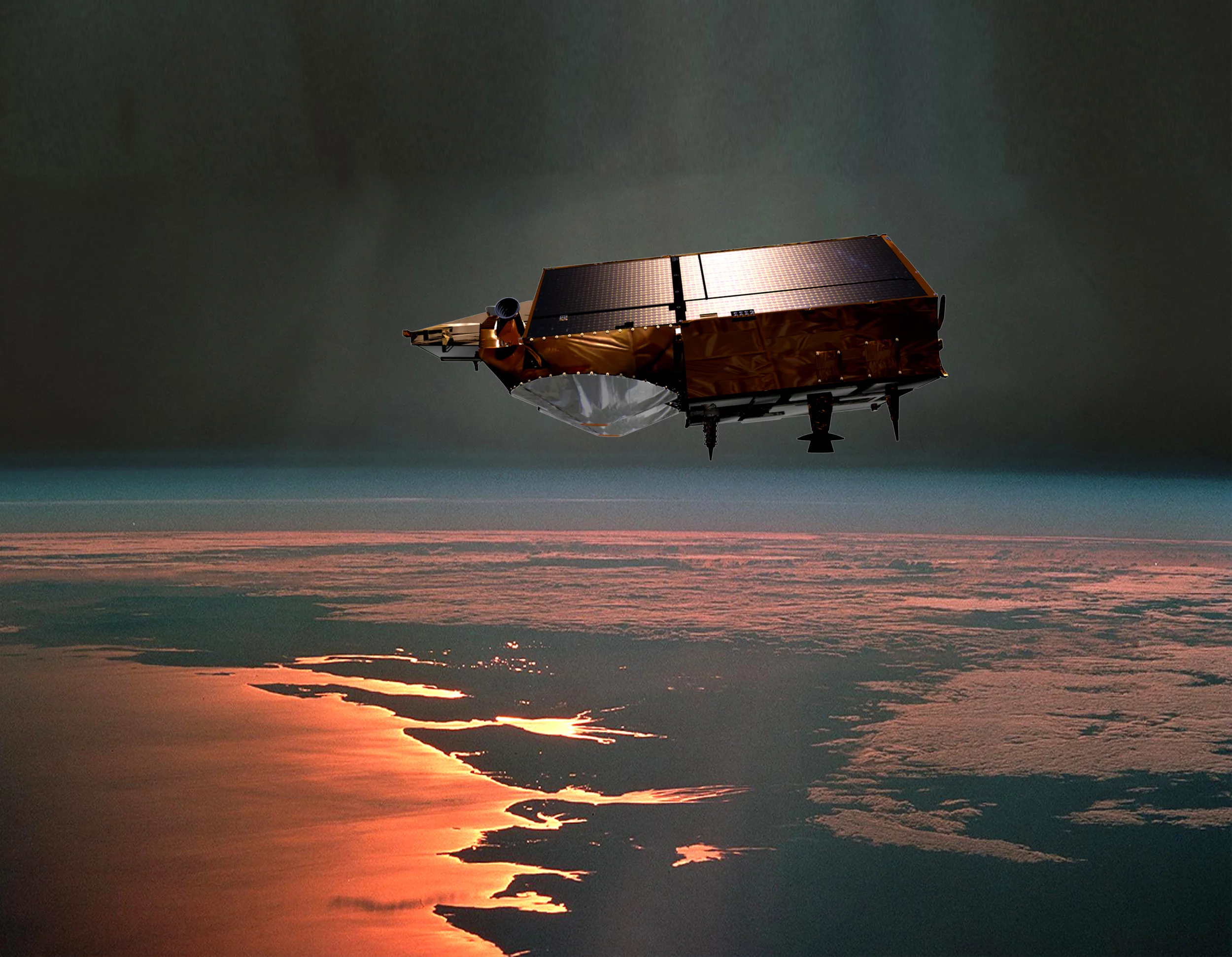 An artists impression of the ESA's CryoSat satellite (Image: ESA)