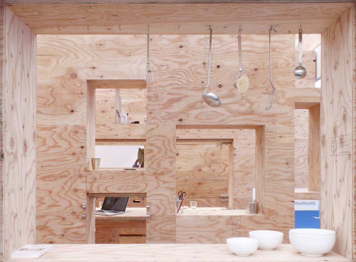 Looking through the walls of Barcode Room, with the removal of certain components creating unusual spaces and viewing angles
