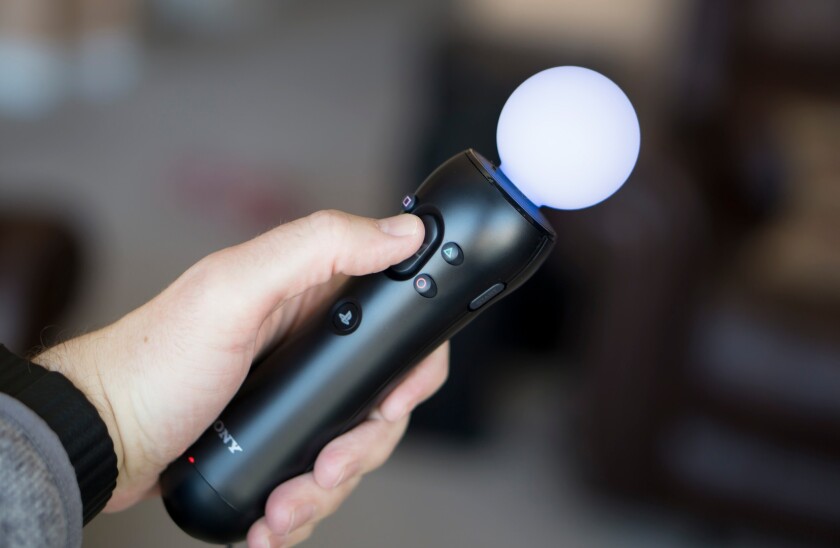 One of the PlayStation Move controllers that bring down the entire PSVR experience