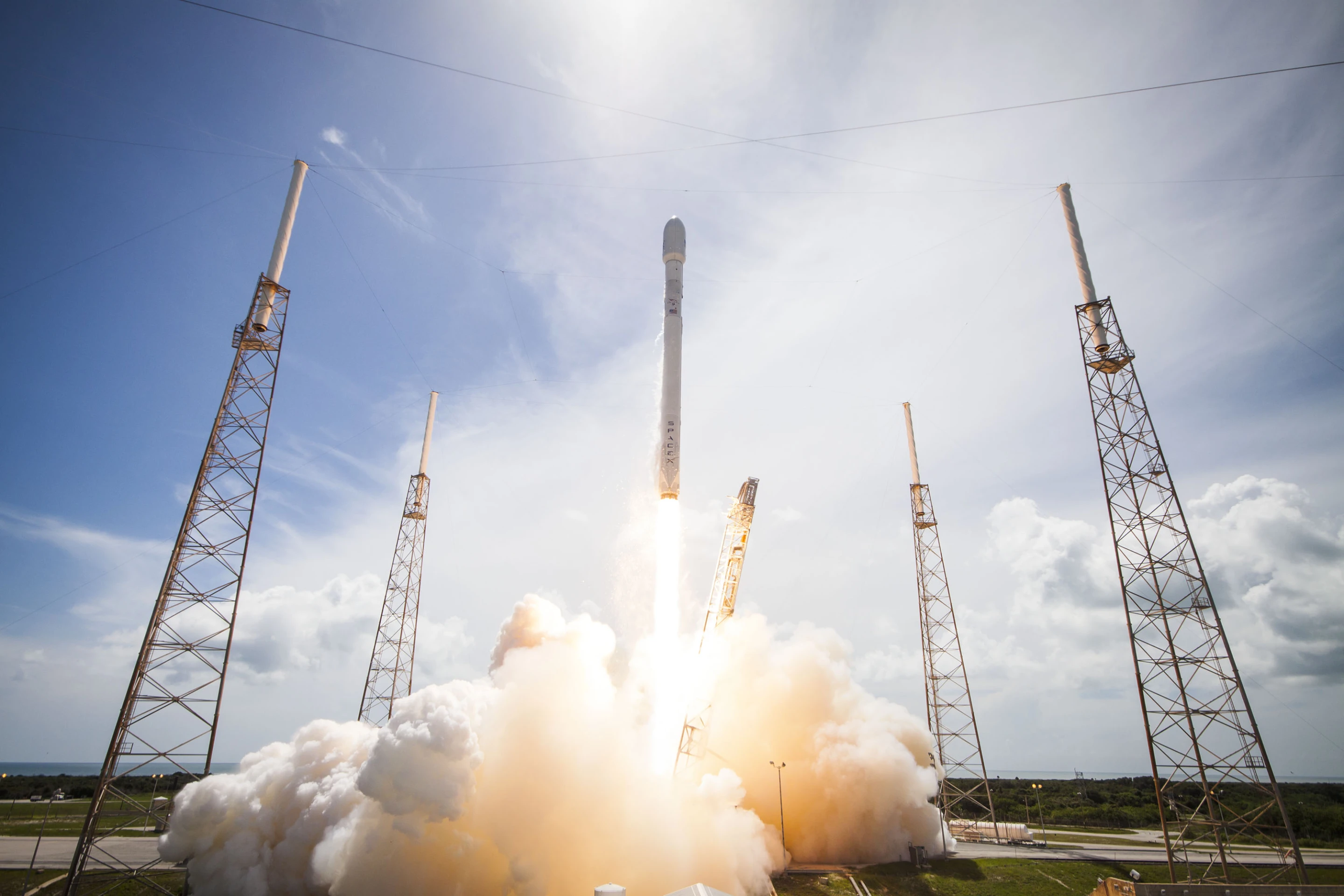 Falcon 9 is a two=stage booster