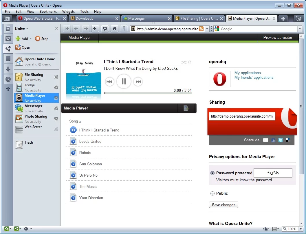 Streaming music between browsers is made relatively easy with Unite