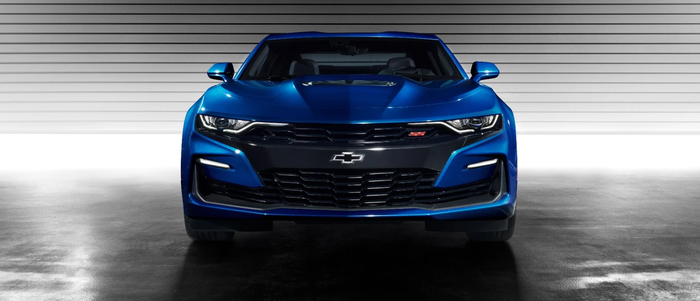 The grille, intakes and headlamps present a new face for the 2019 Camaro