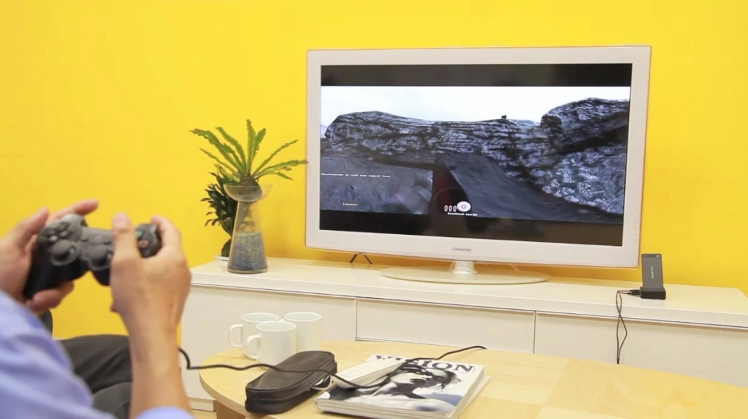 The xAdapter also converts the xPC into a set-top box or gaming device, with a RJ45 connection for internet streaming