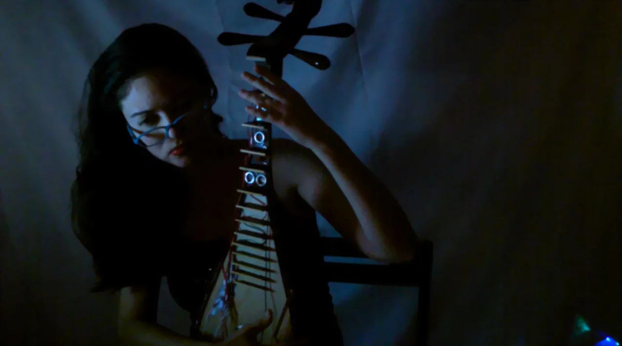 "Rather than perform on a store-bought MIDI device, I decided to turn my Ðàn ty bà into an electronic musical instrument so as to add a visual element to my performance," Dr. Seigido told New Atlas