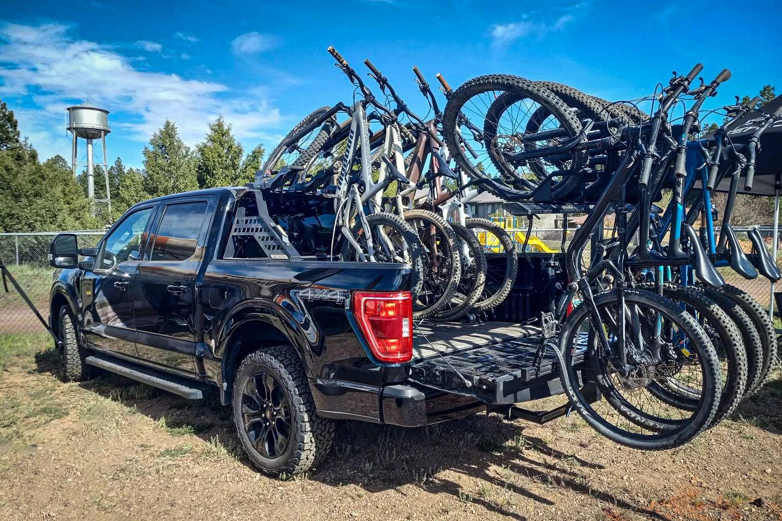 Boundry is ready for some serious mountain biking