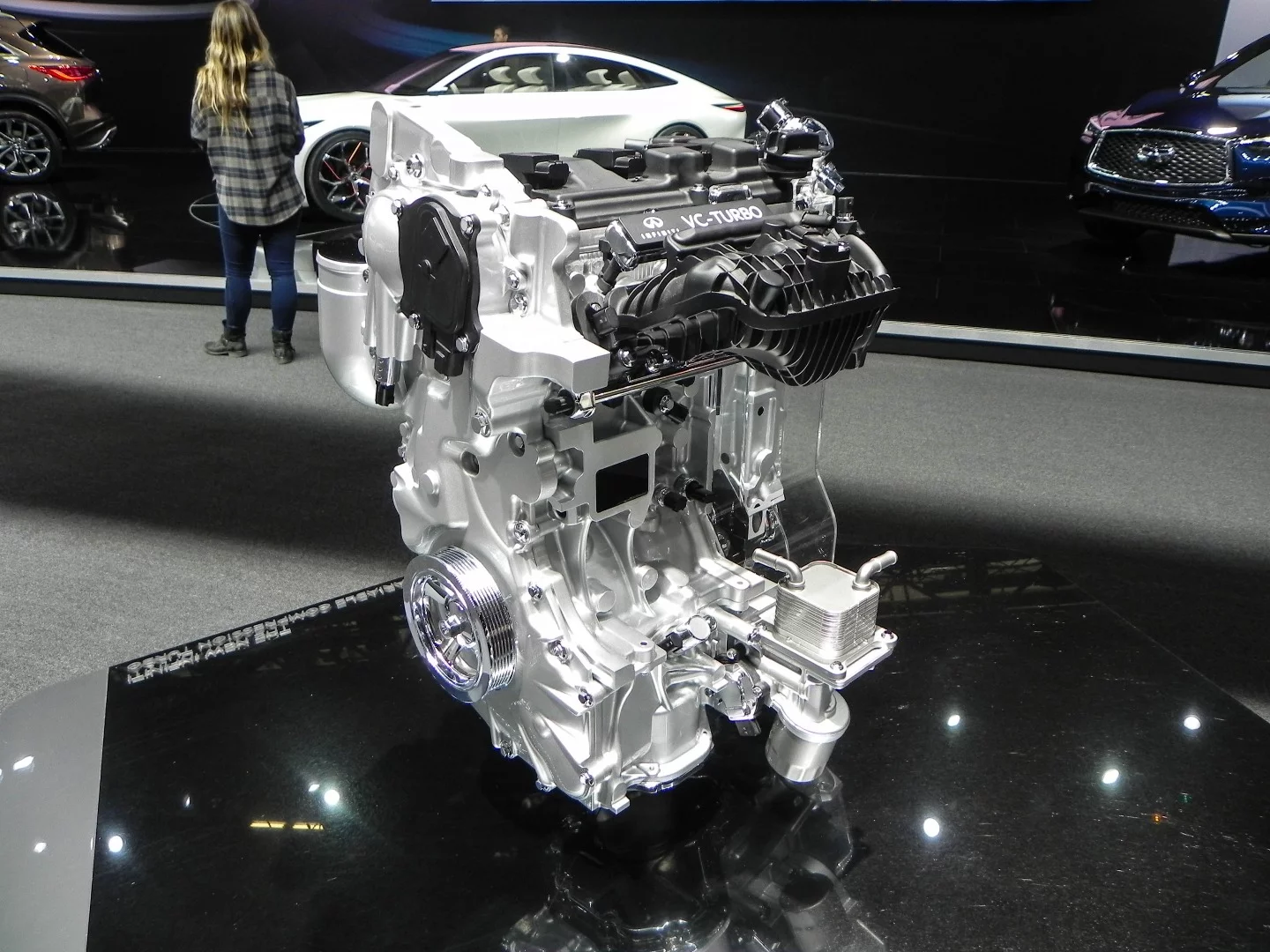 Key to the new Infiniti lineup is this all-new variable compression ratio engine that is both scalable and modular