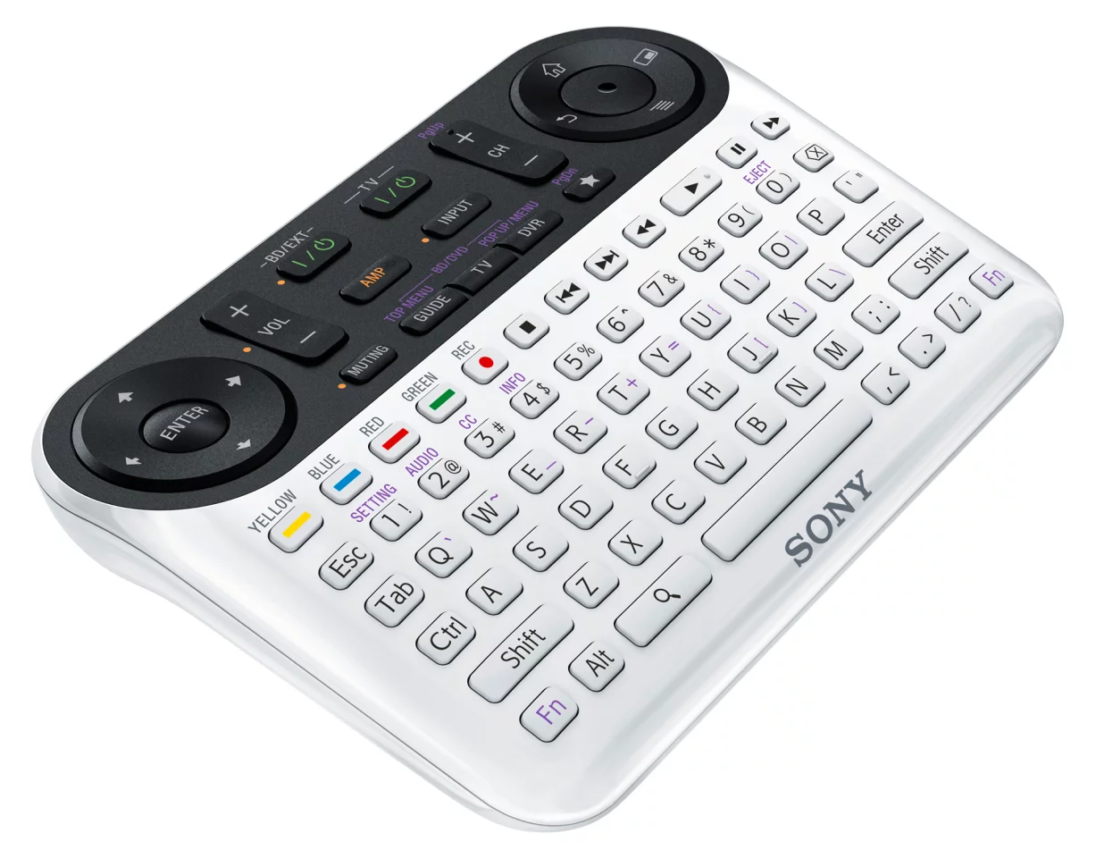 The remote control for Sony Internet TV