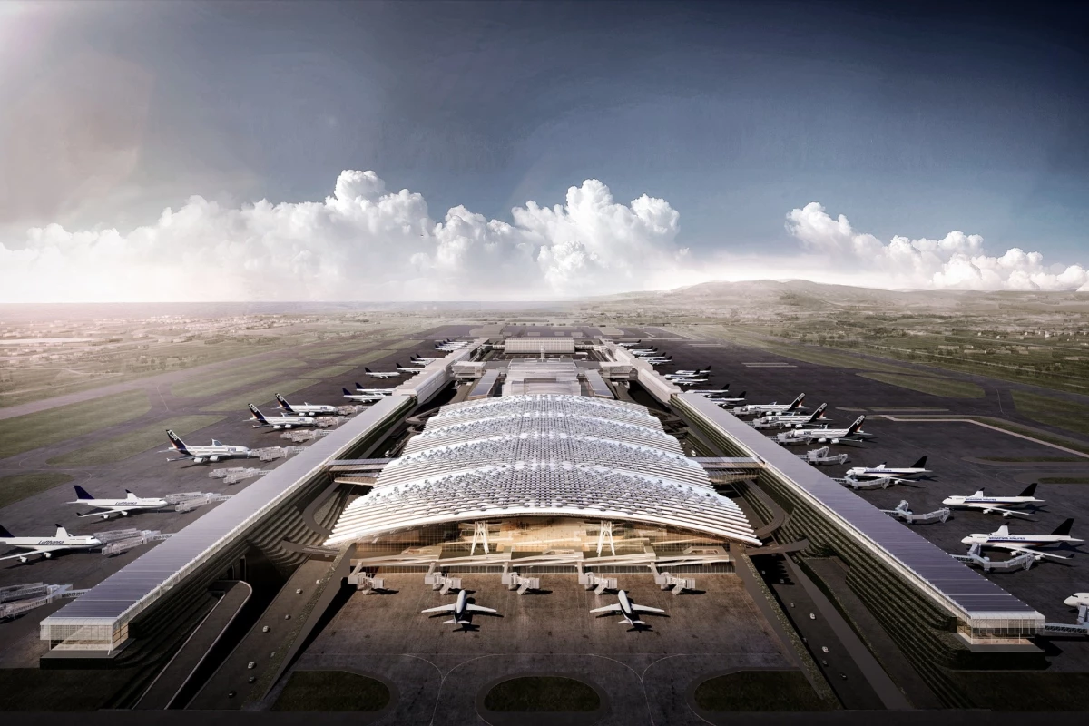 RSHP has combined aspects of its Heathrow Terminal 5 design and that of the Barajas Terminal 4