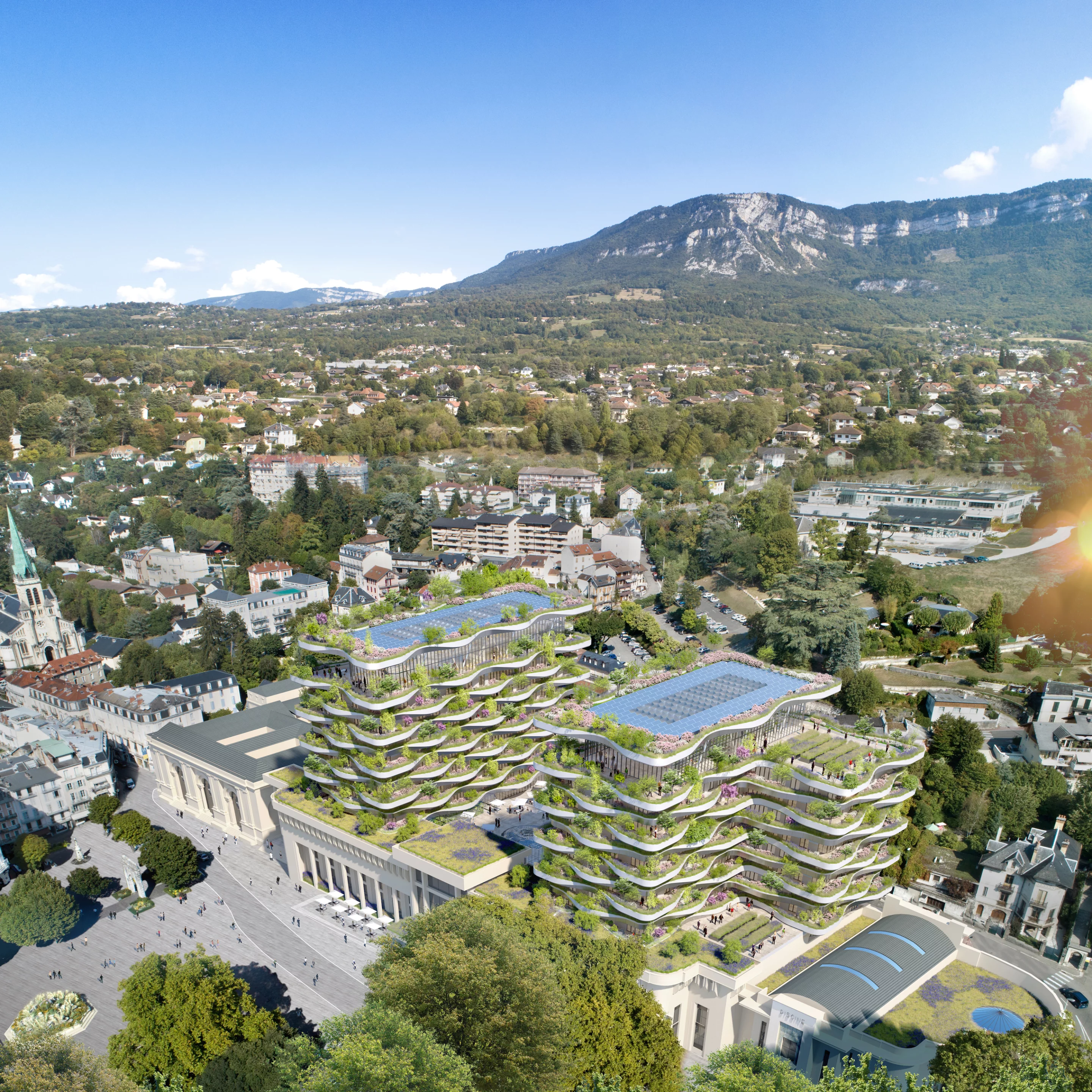 Vincent Callebaut Architectures recently won a competition to renovate the site of a historic thermal baths in Aix-les-Bains, France