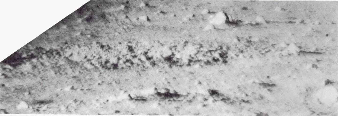 Rubble seen from Surveyor I