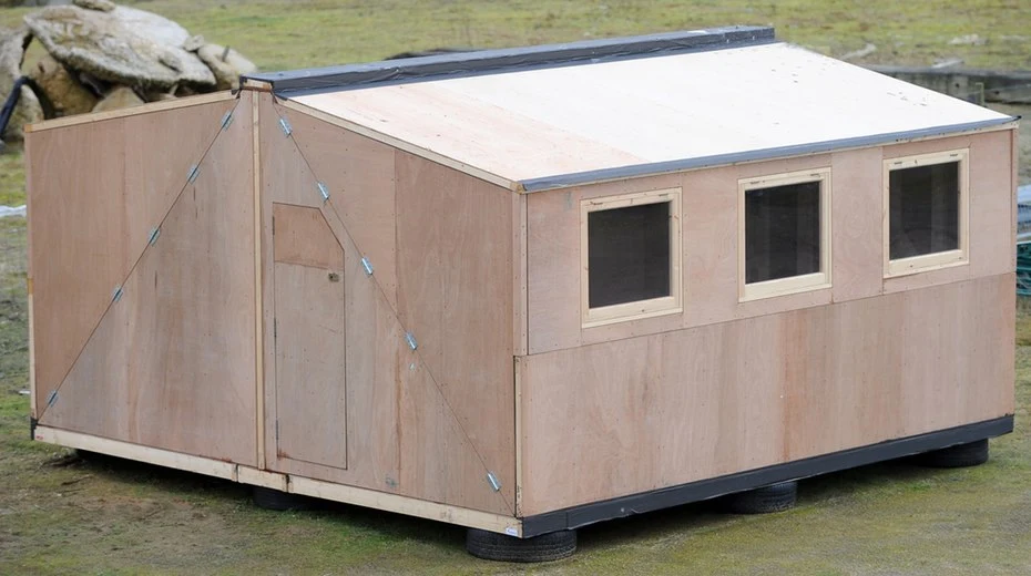 The Hush2, by Extremis Technology, is a disaster shelter designed to withstand hurricane-level winds up to 200 mph (322 km/h), or Category 5