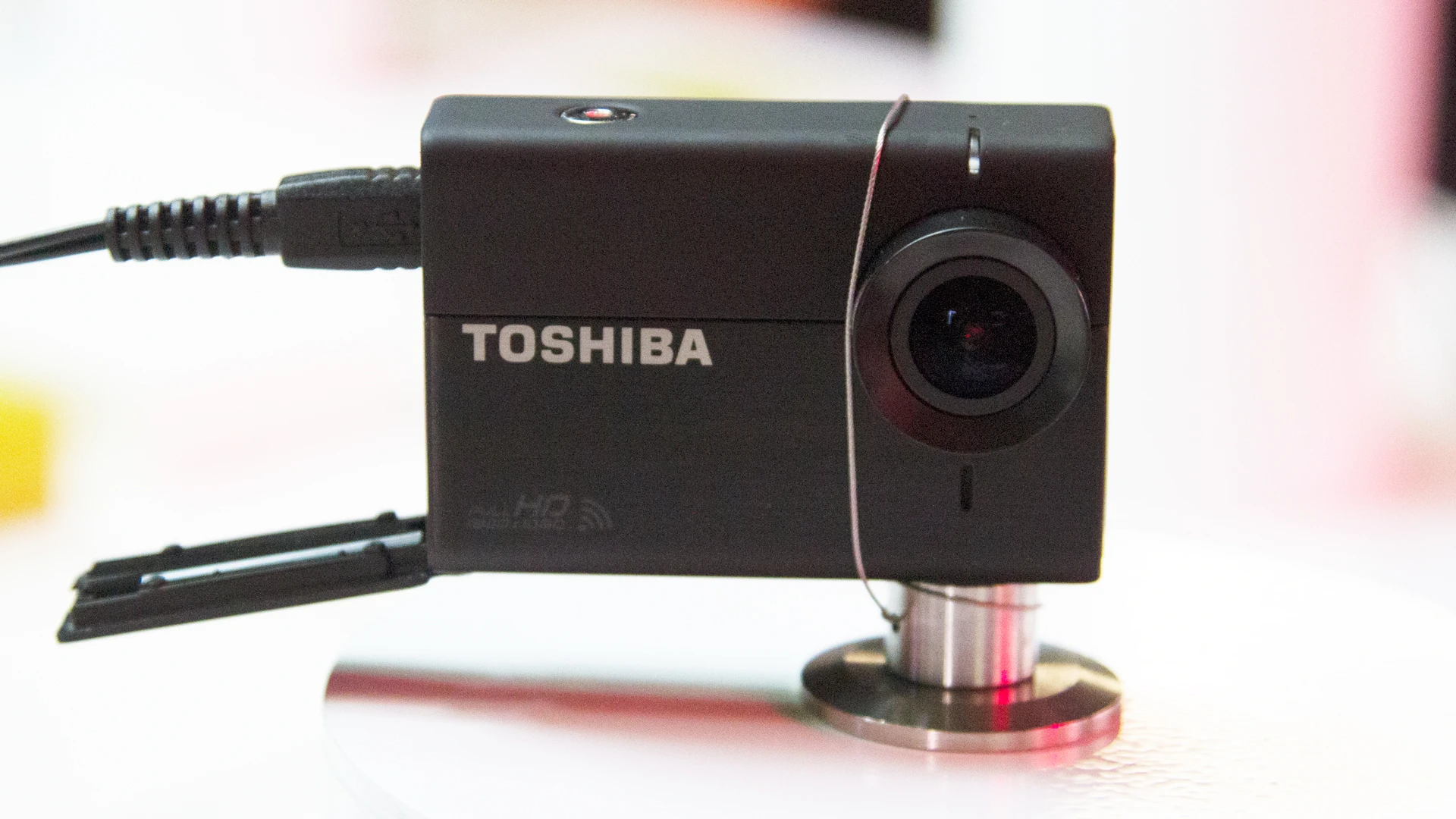 The bare camera is shockproof to a drop height of 1.5 meters (4.9 ft)