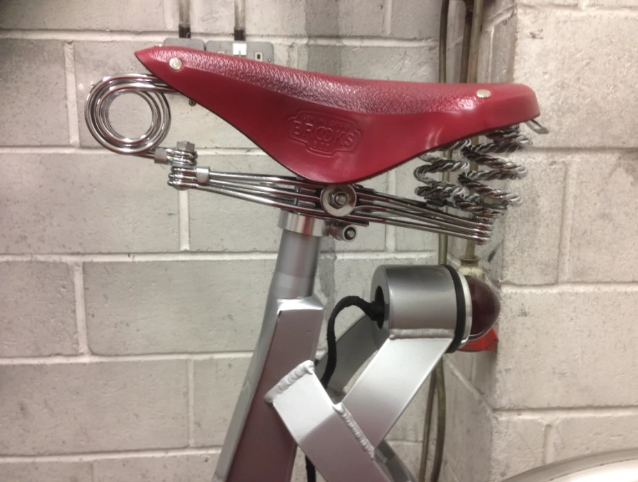 The Rocket is equipped with a Brooks B33 saddle