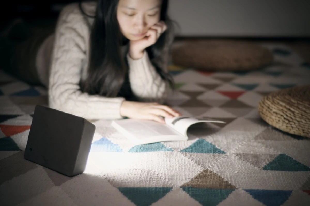 Brick Lamp is a minimalist lamp shaped like a brick