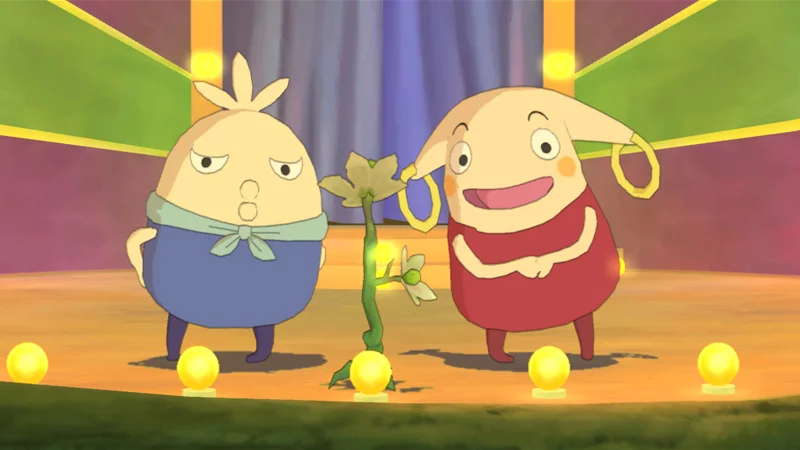 A comic duo based on traditional Japanese comedy