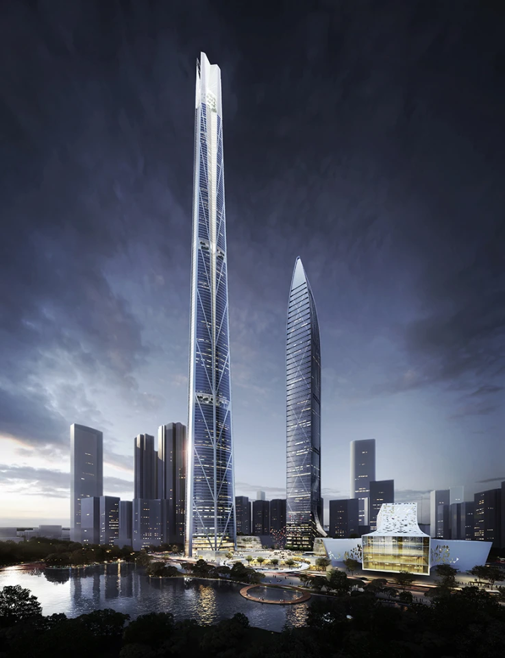 A flyover would potentially be link the tower to another nearby planned megatall skyscraper
