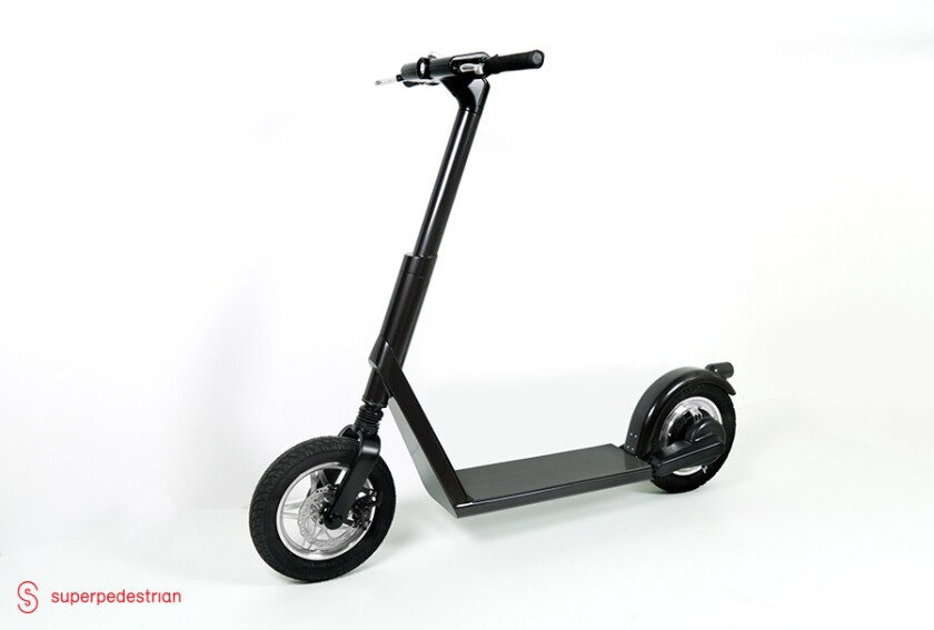 Superpedestrain says that its electric scooter has been designed specifically for ride sharing operations, and is built to last longer than others already in use