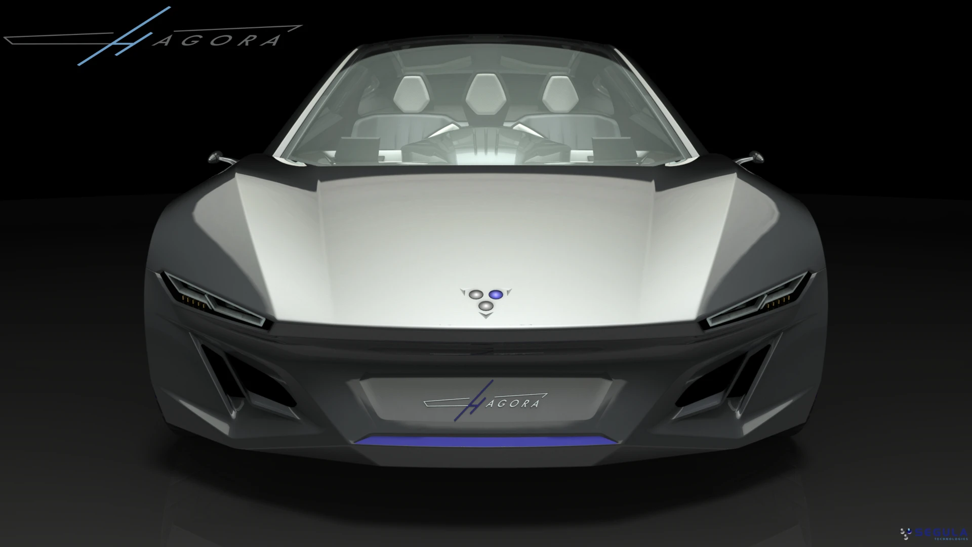 The Hagora uses a driver-centric 1 + 2 layout