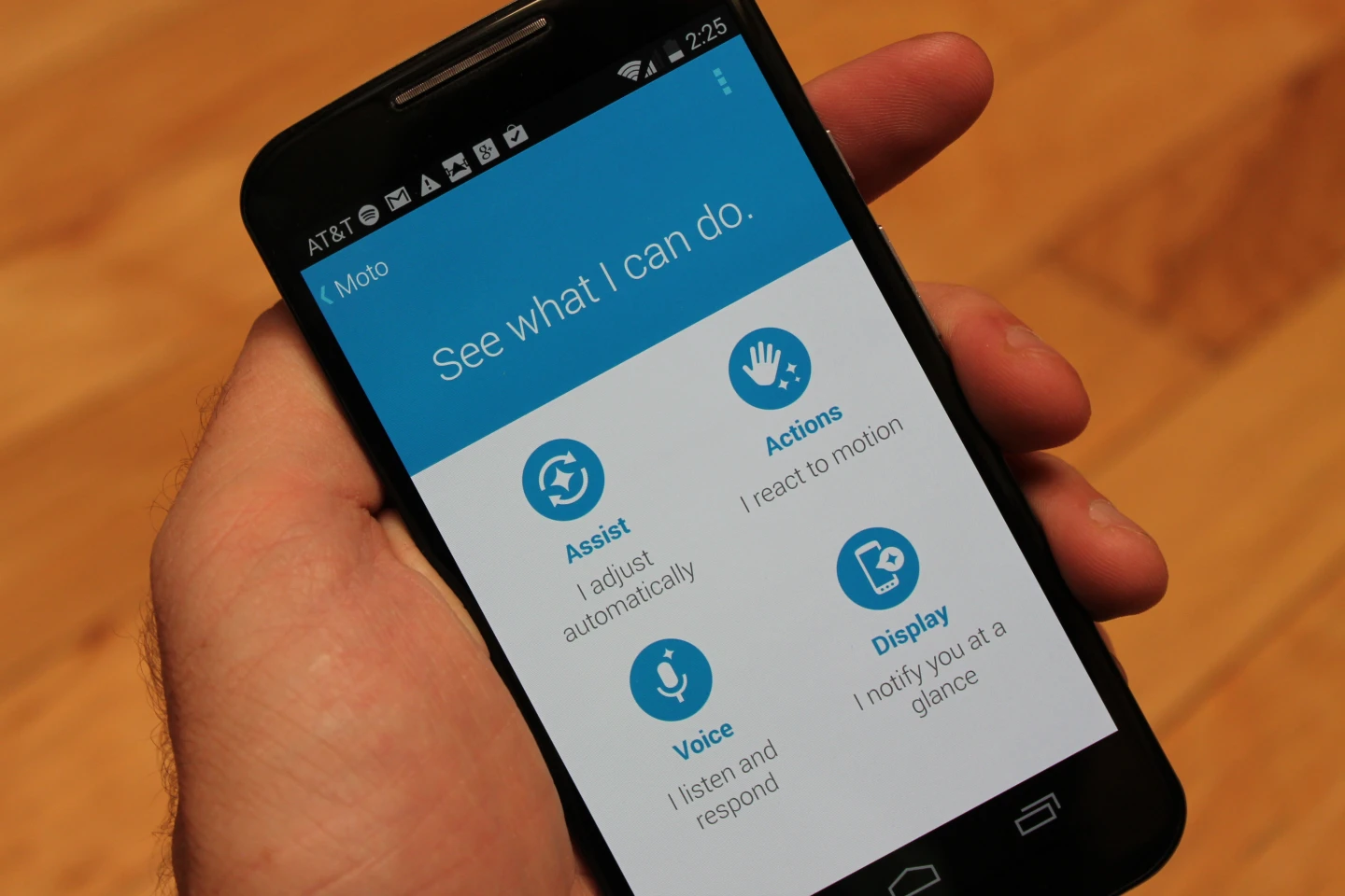 Motorola's software tweaks don't get in the way of stock Android (Photo: Eric Mack/Gizmag.com)