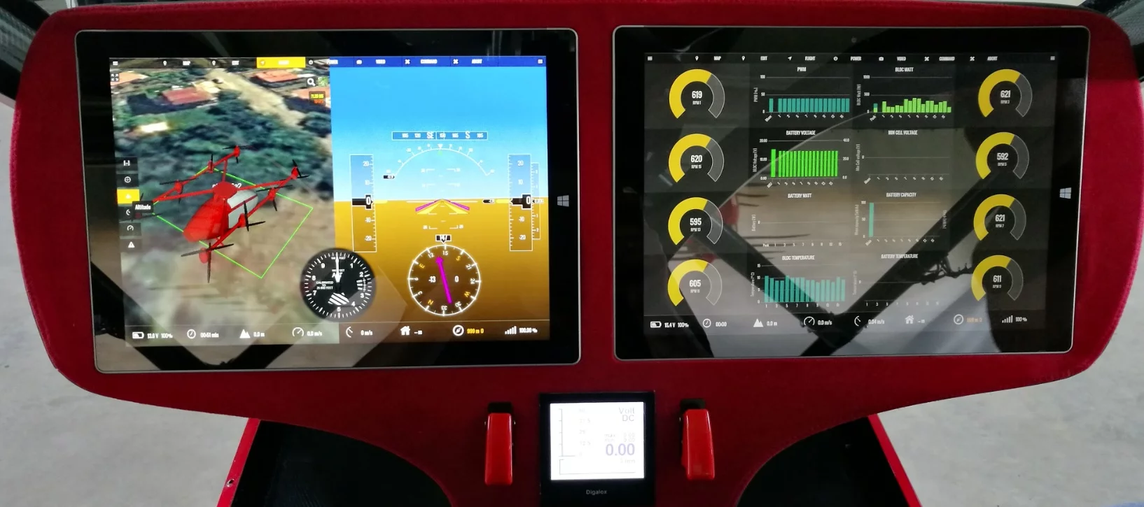 The Passenger Drone comes equipped with a touchscreen that allows users to punch in their destination