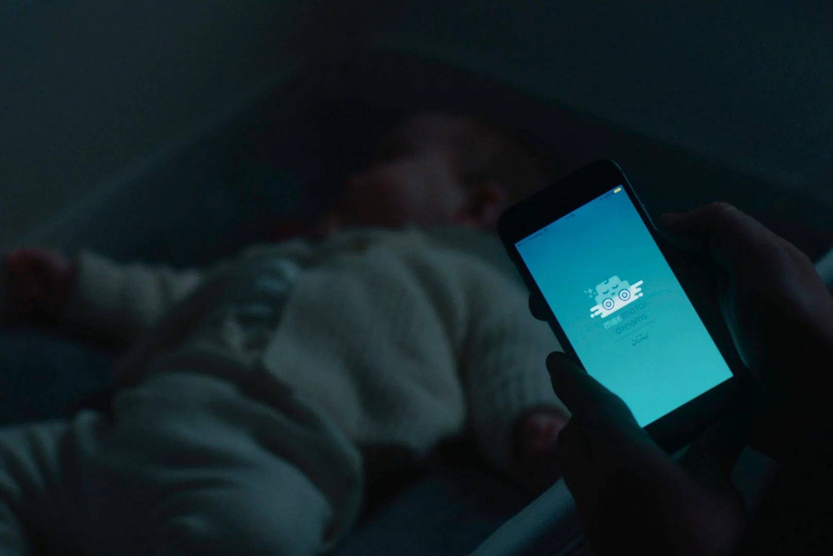 The app lets parents record the noises and movements of their own car to create an accurate replication