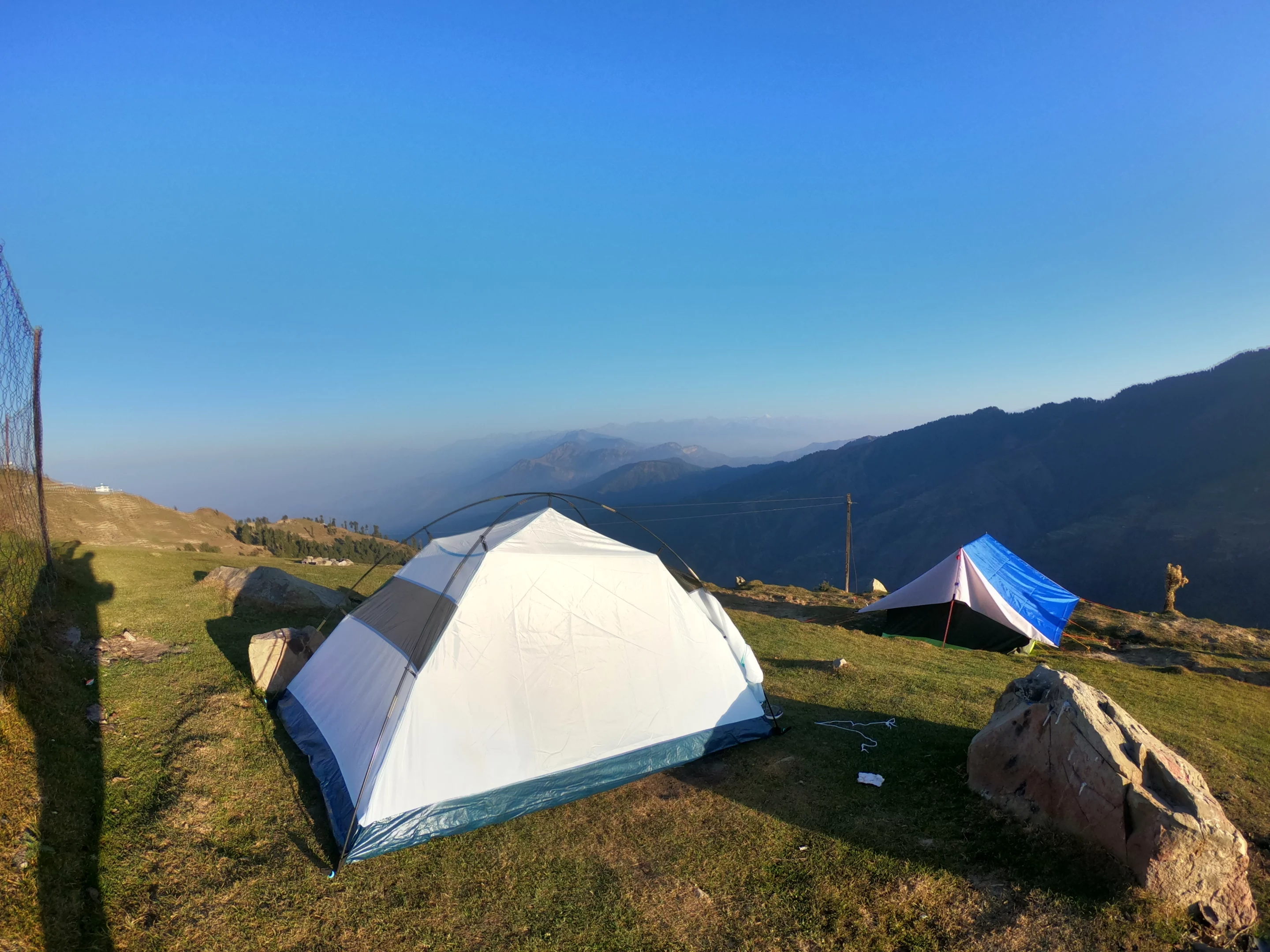A summer-style tent is lightweight and perfect for ventilation to keep things cool and dry