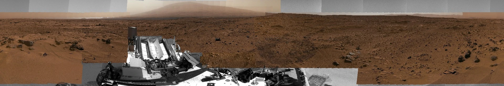 Panorama of Mount Sharp and Rocknest