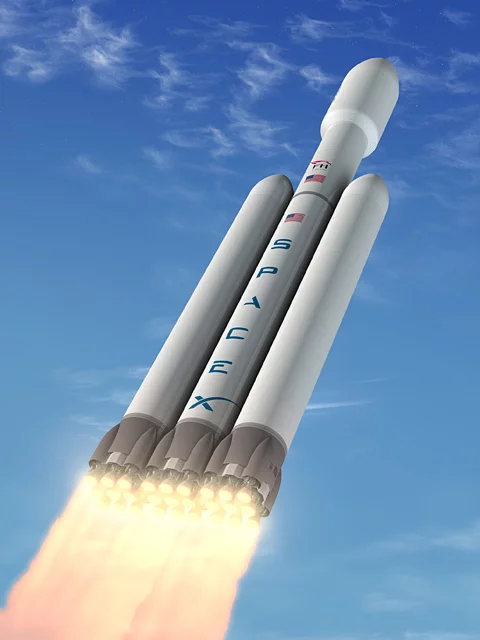 The Falcon Heavy rocket (Image: SpaceX)