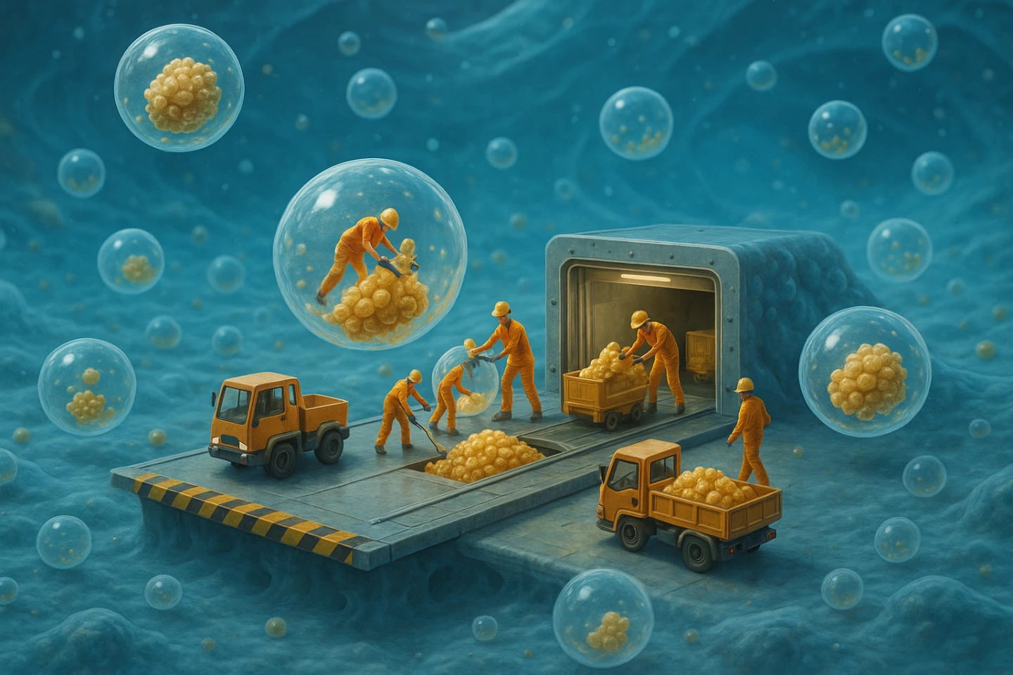 "The hemifusome is like a loading dock where they connect and transfer cargo"