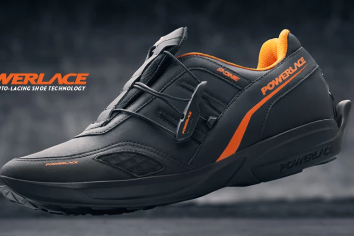 It isn't quite a match for the Nike MAGs from Back to the Future II, but the Powerlace auto-lacing shoe is bang on schedule, and its creators hope it will cause reverberations throughout the shoe industry