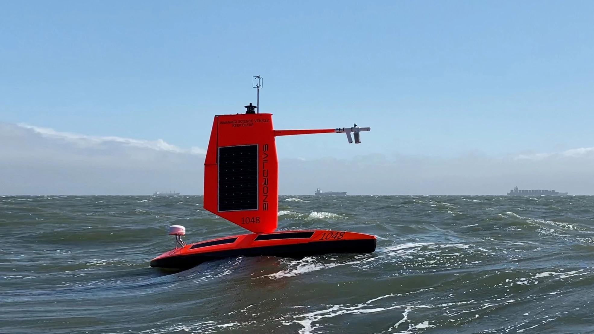 The storm-chasing Saildrones are expected to encounter winds of more than70 mph and waves over 10 feet