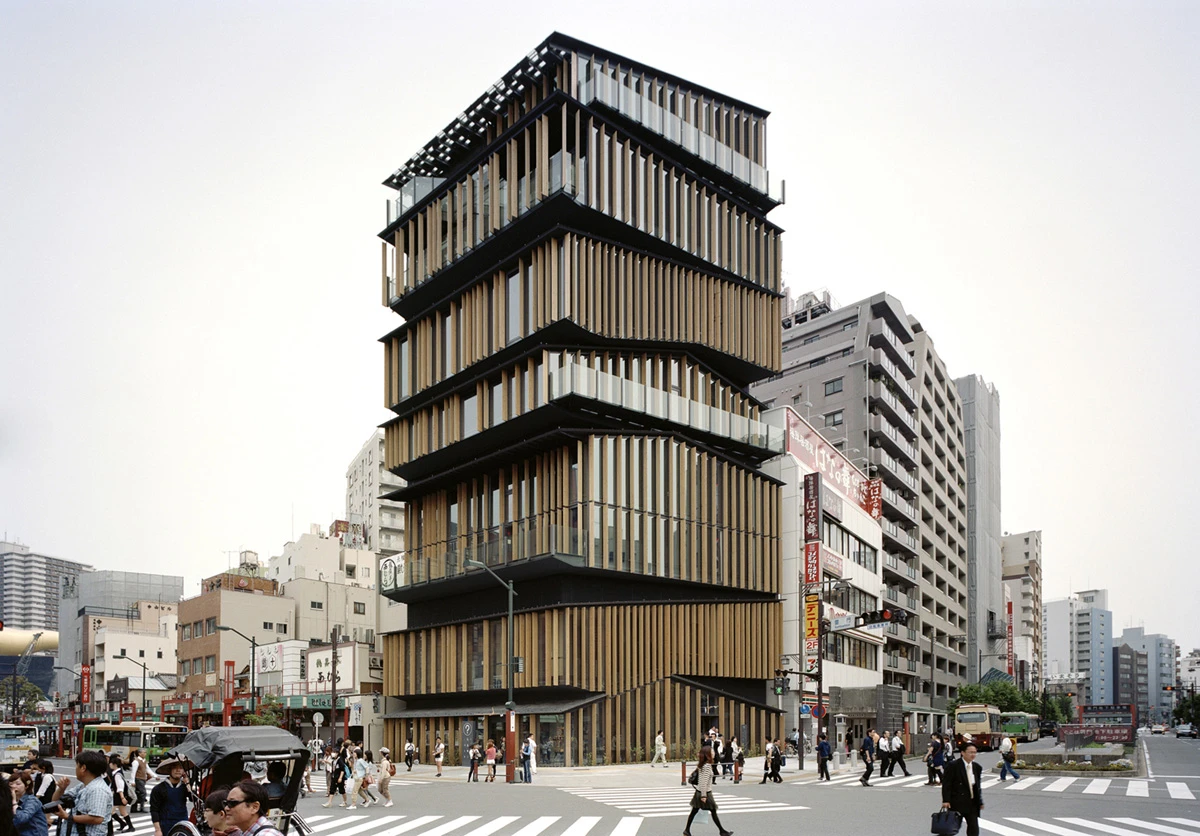 The Asakusa Culture Tourist Information Center in Tokyo, by Kengo Kuma & Associates