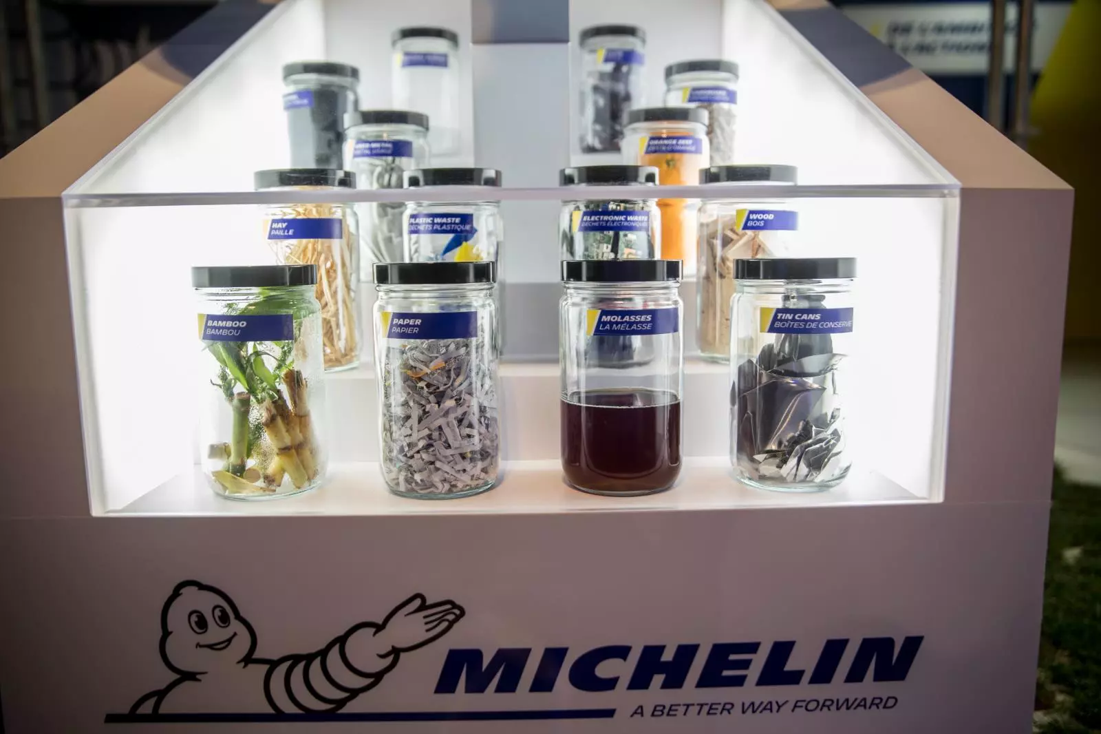 Some of the chemical ingredients that are the basis of the Vision concept tire by Michelin