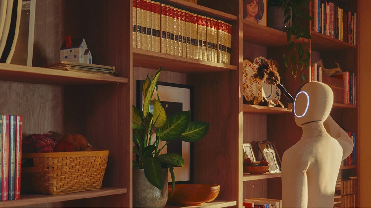 1X says the Neo's proprietary Tendon Drive system allows it to make precise motions and handle small objects with human-level dexterity