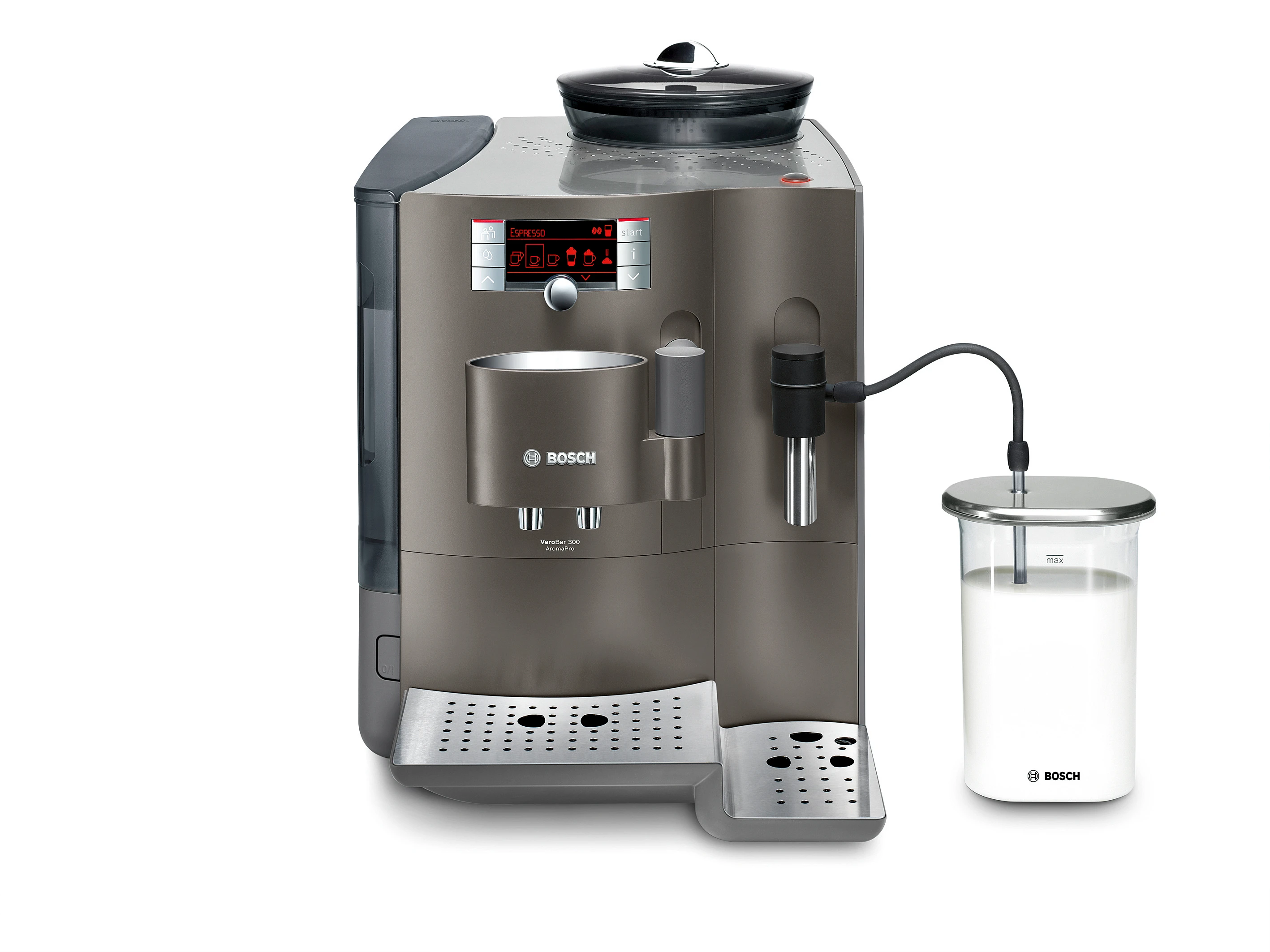 Bosch's VeroBar AromaPro coffee maker is able to identify the type of coffee beans loaded into it