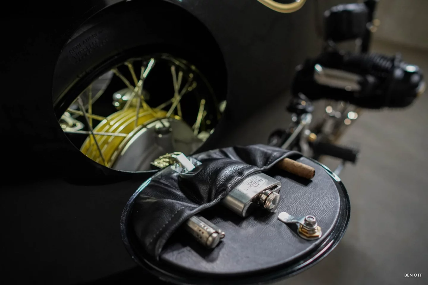 Black Phantom: right side wheel cover is for entertaining