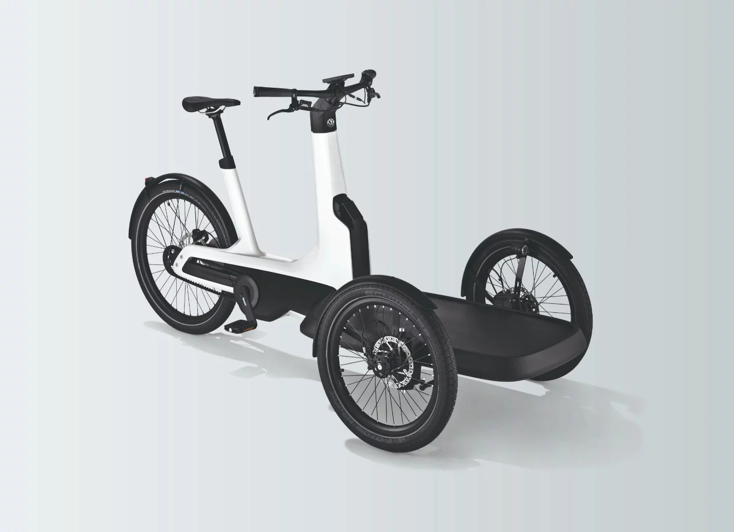 Volkswagen's Cargo e-Bike: soon to go into production with a 250-watt pedal assist drive and a 500 watt-hour battery