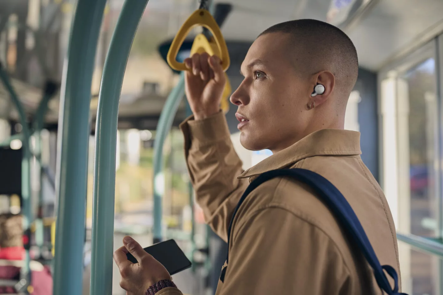 Son'y LinkBud's feature a unique ring-shaped design to allow ambient noise to pass through