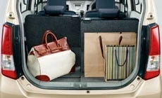 The Suzuki Wagon R's luggage space