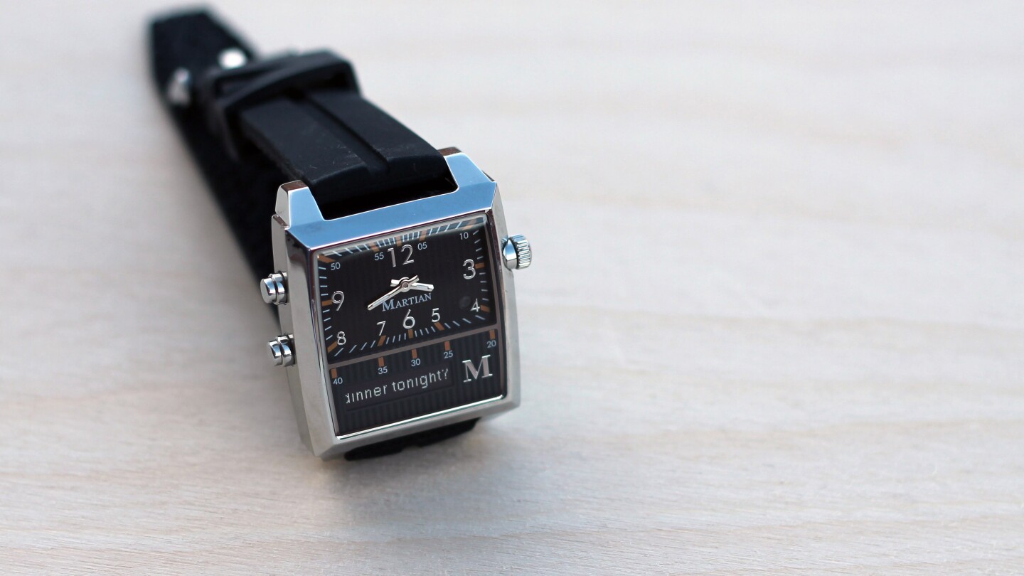 The watch vibrates your wrist when a notification comes in