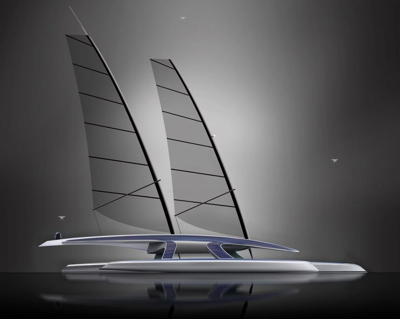 Using either or both of its two sails, MARS will be able to move at a speed of up to 20 knots (37 km/h or 23 mph)