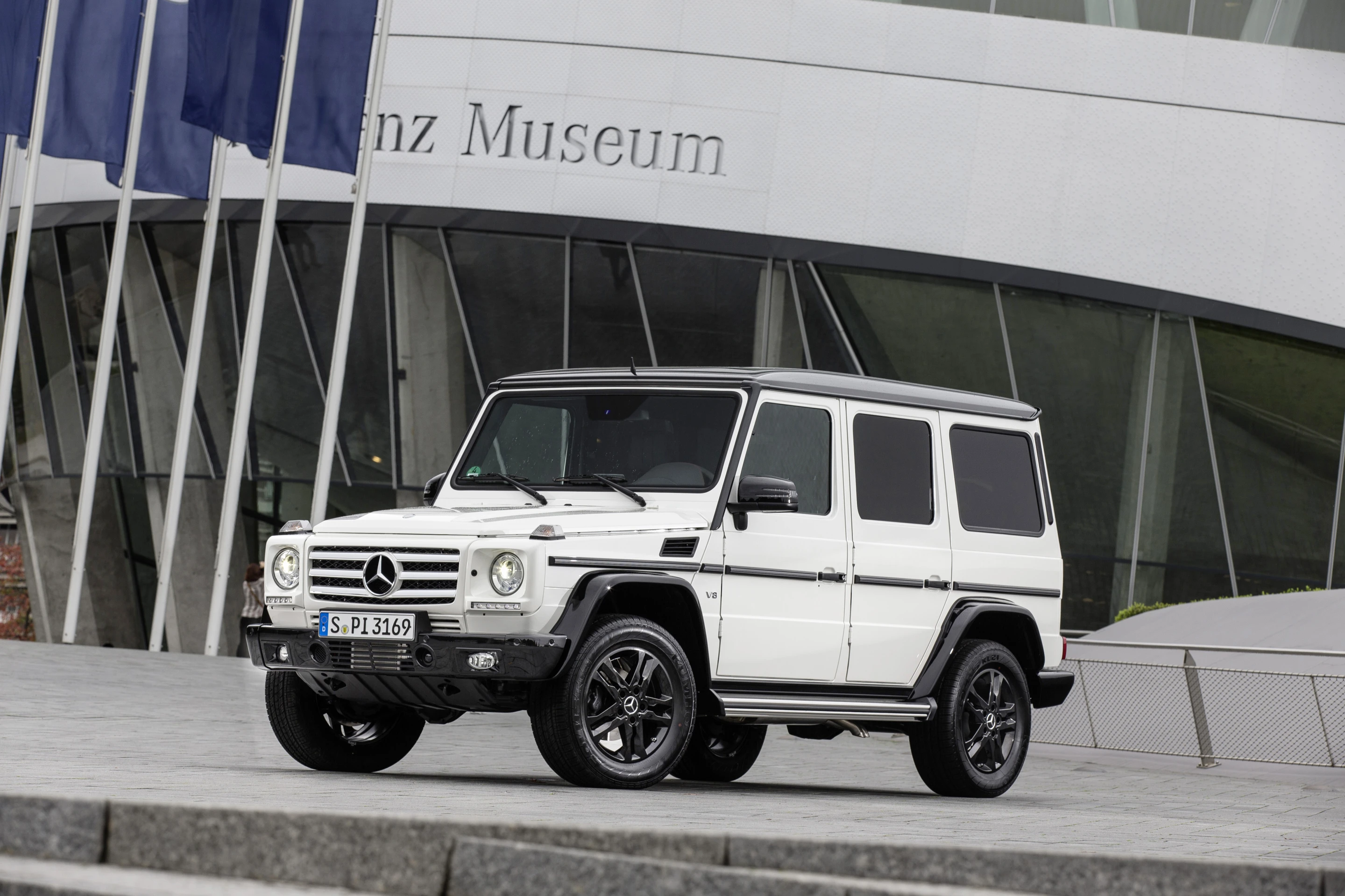 The special edition G-Wagen sits on 18-inch wheels