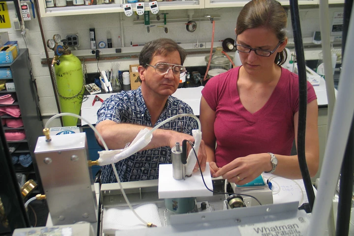 NIST chemists Thomas J. Bruno and Tara M. Lovestead