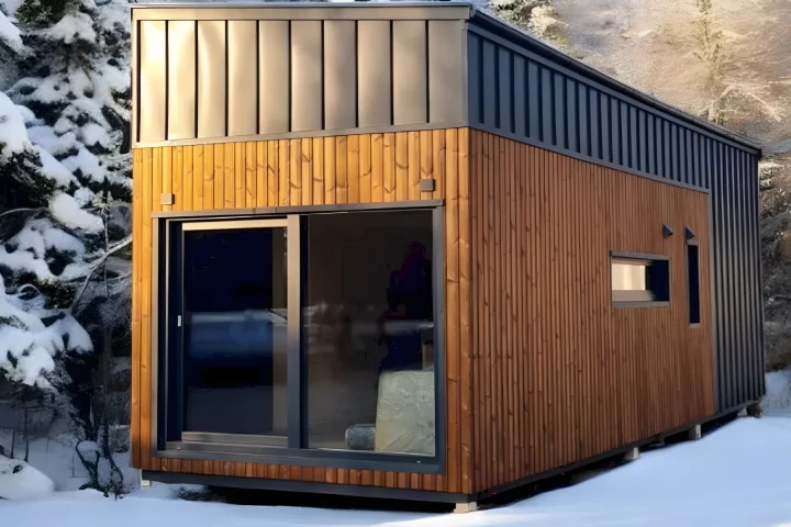 The Samuel tiny house, by Craft House, is a non-towable model that prioritizes spacious full-time living over portability