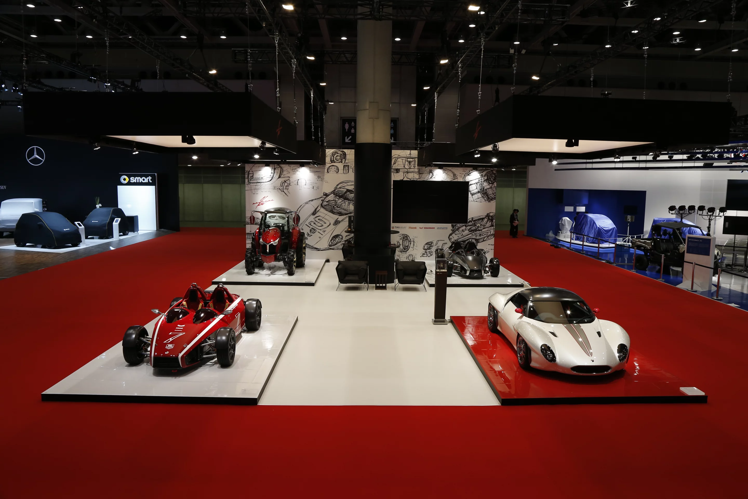 Ken Okuyama's new vehicles on display at the Tokyo Motor Show