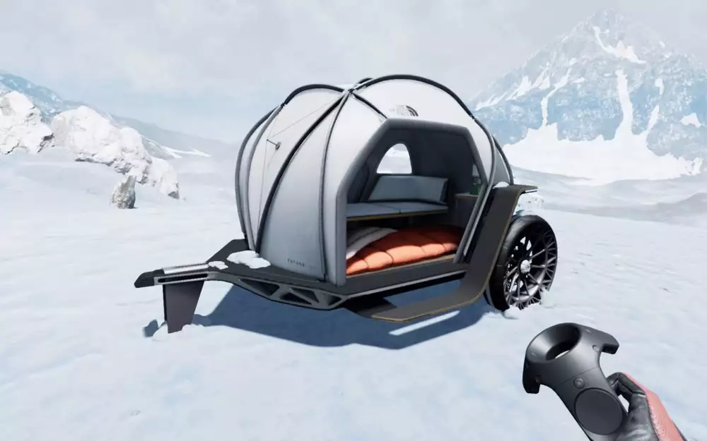 BMW Designworks and The North Face have teamed on the Futurelight concept trailer
